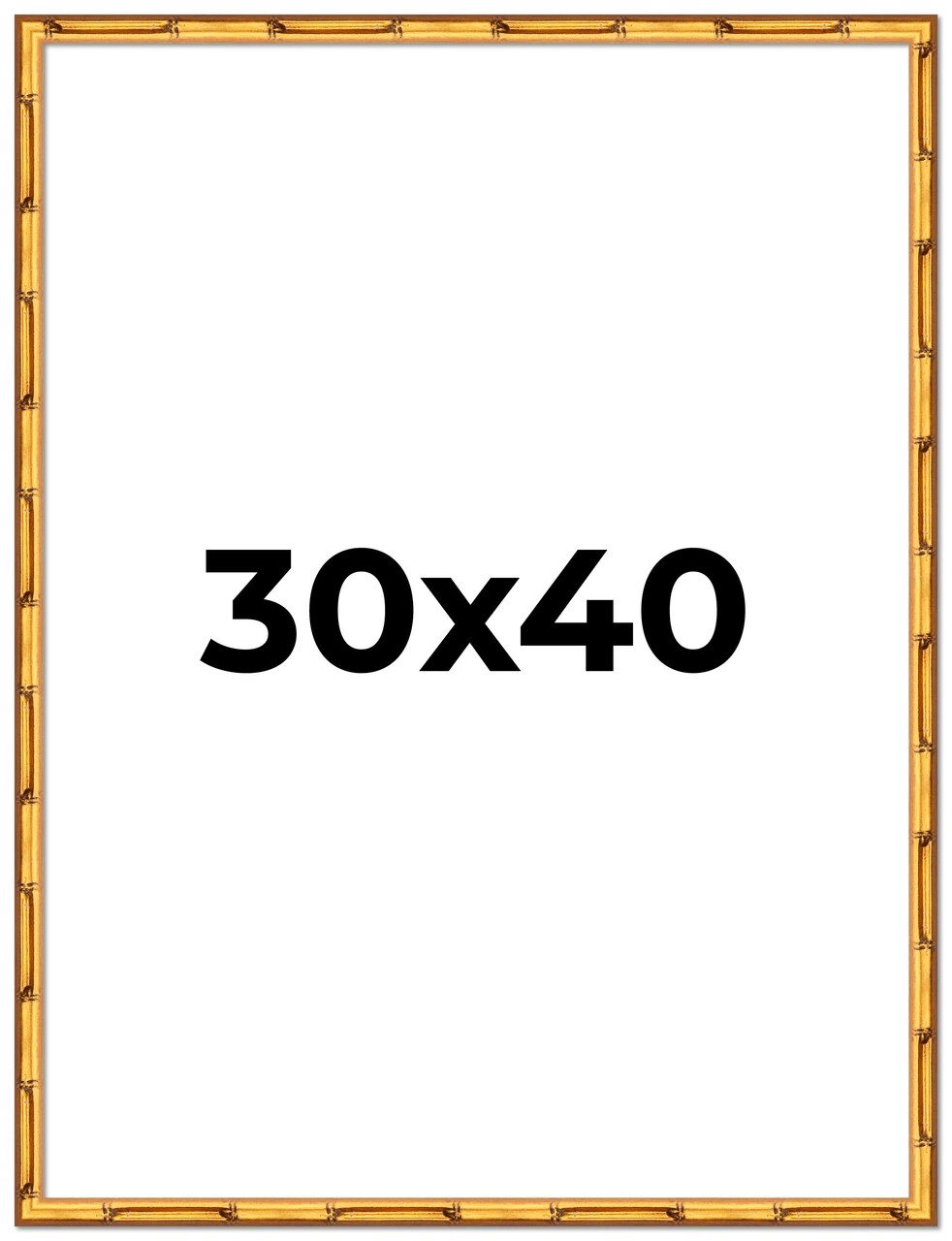30x40 Bamboo Picture Frame with UV-Resistant Acrylic & Acid Free Backing, Available in 4 Finishes - Brown, Black, Gold, and Natural